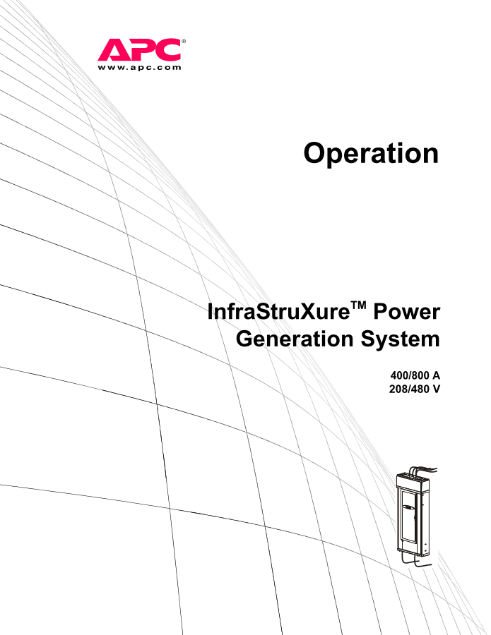 Standby Power Generation 400/800 A 208/480 V (Manual): Operation