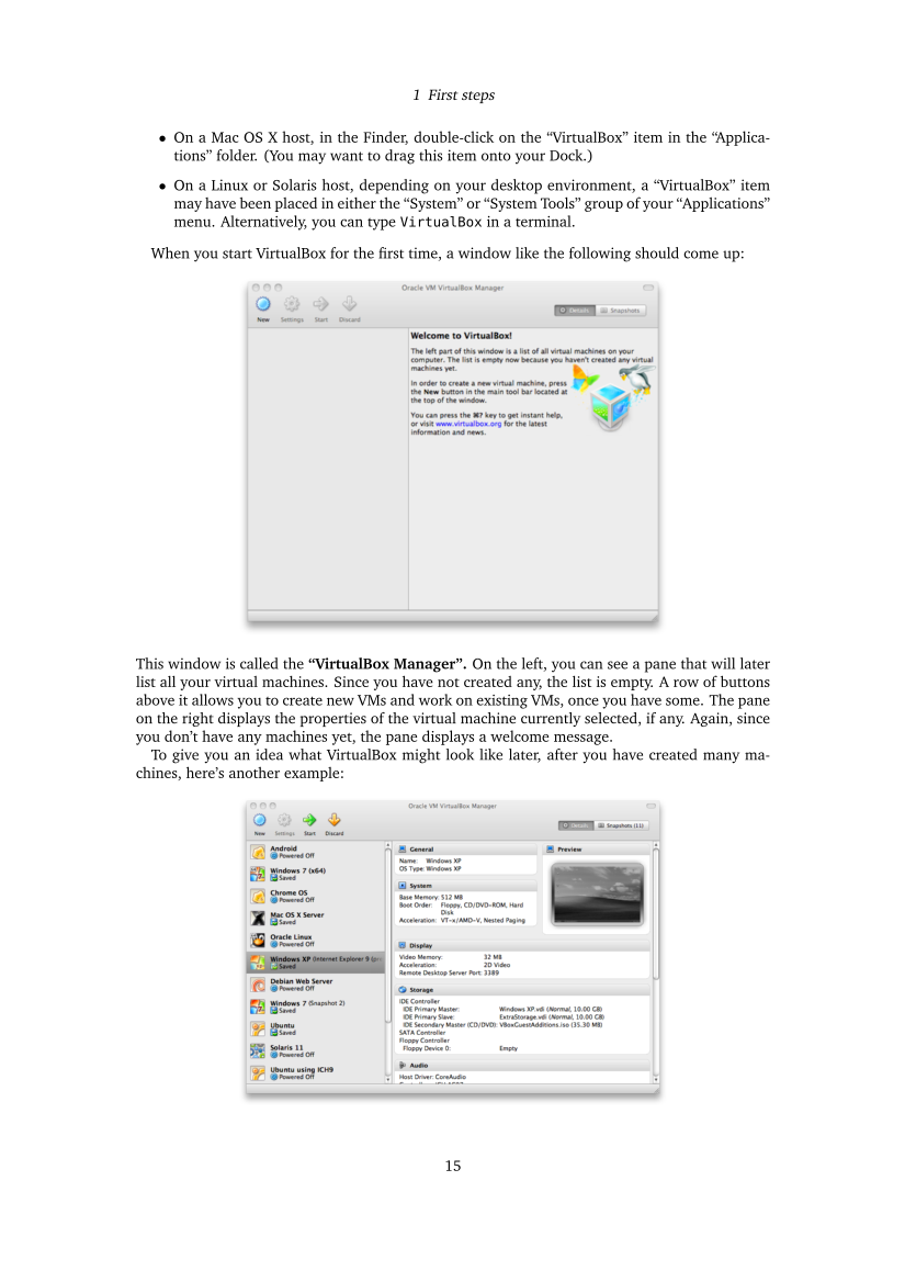 Oracle VM VirtualBox User Manual page 15