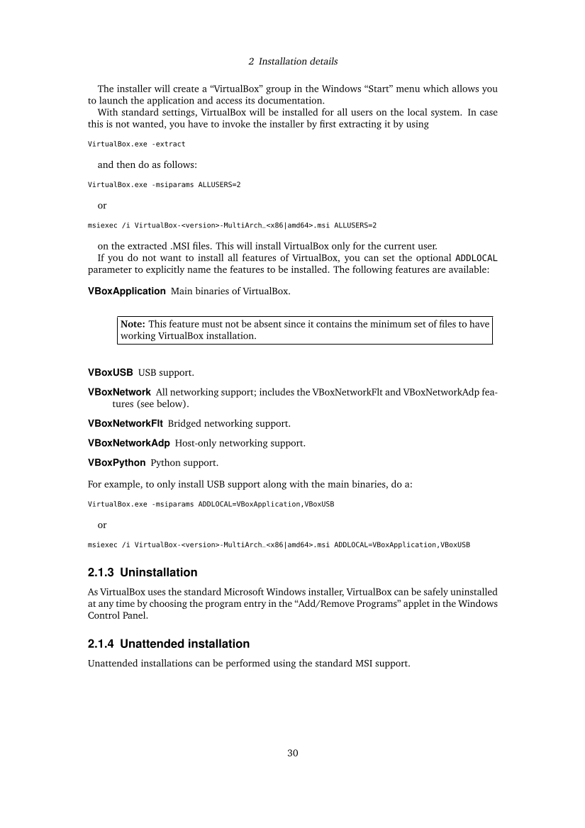 Oracle VM VirtualBox User Manual page 30