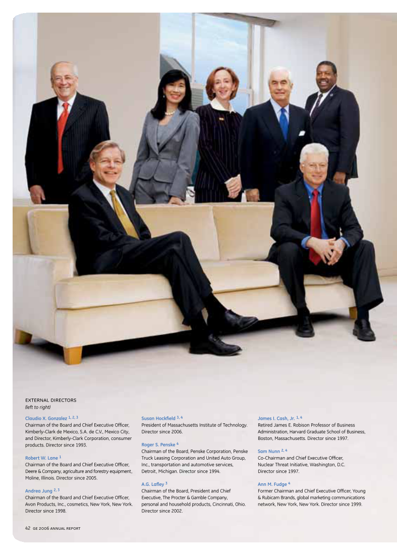 GE 2006 Annual Report page 42